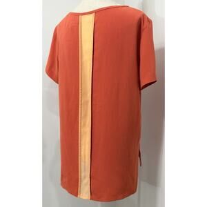 Rag & Bone Bettina Top Saffron Orange Woman Short Sleeve Top Blouse Size XS